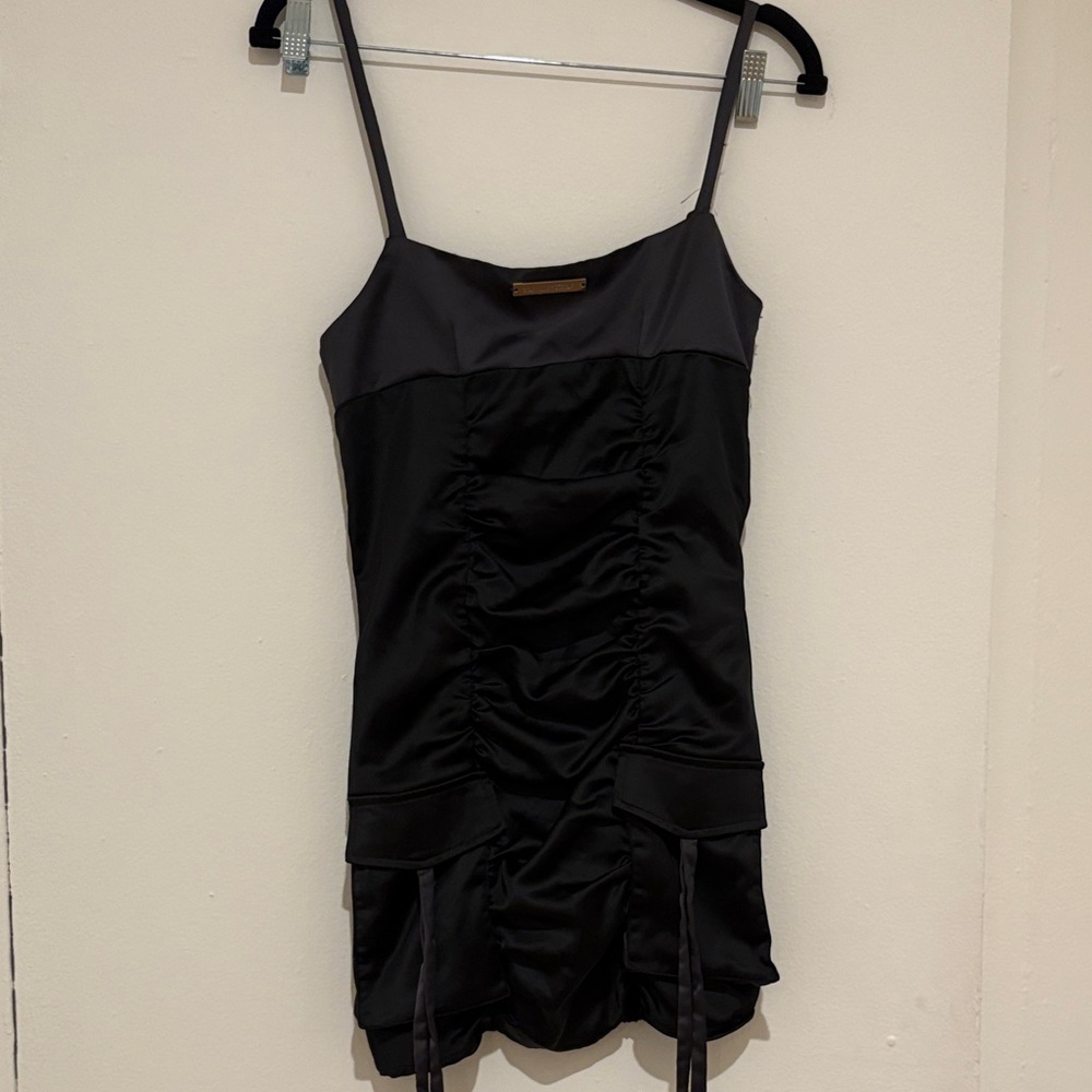 Maniere De Voir Black Mini Dress